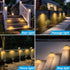 1 Pack 3 IP65 Peasur Solar Motion Lights Outdoor, Solar Security Light with Modes, Waterproof Flood Lights Outside