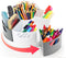 Rotating Art Supply Organizer Storage Caddy for Kids, 7 Bins Craft Crayon