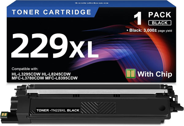 TN229XL Black Toner Cartridge Replacement for Brother Printers - 1 Pack