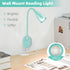 3 Modes,10 Dimmable, LED Wall Mounted Bedside Reading Light, Color Brightness USB Charging Port, Adhesive Wall Lamp