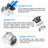 TAILONZ PNEUMATIC Male Straight 10mm Tube OD x 1/8 Inch NPT Thread Push to Connect Fittings (Pack of 10)