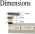 20PCS 1/4-20x1" Hexagon Socket Set Screws, 304 Stainless Steel Full Thread Cup Point Grub Screws