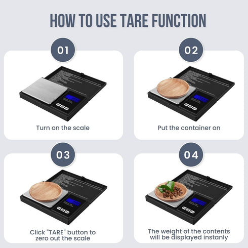 Flexzion Jewelry Scale Digital Pocket Scale 100g with 0.01g Precision, Mini Scale for Gold, Silver, Coins.