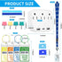 ZHEMEILU 15 Set Pcs Cruise Essentials Accessories Kit Must Haves Include Non-Surge Power Strip, Retractable Cruise
