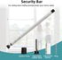 Bar,17-50 inch 1 Pack) Sliding Door Security Adjustable Window Security Bars with Rubber Tips for Sliding Glass