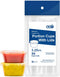 EDI Clear Disposable Plastic Portion Cups with Leakproof Lids, 50 Sets, 3.25 OZ, BPA Free, Recyclable Souffle Cups