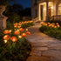 4th Solar Honeybee Flower Stake Lights for Yard Decor, LED Outdoor Waterproof Solar Light for Garden Pathway Light