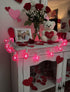 25FT G40 27 Bulbs, LED Outdoor Valentine's Day String Lights, Pink Valentine's Day Decorations Lights with Shatterproof