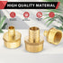 EFIELD Pex 3/4" x 1/2" Female NPT Thread Adapter Barb Crimp Brass Fitting (Pack of 5)