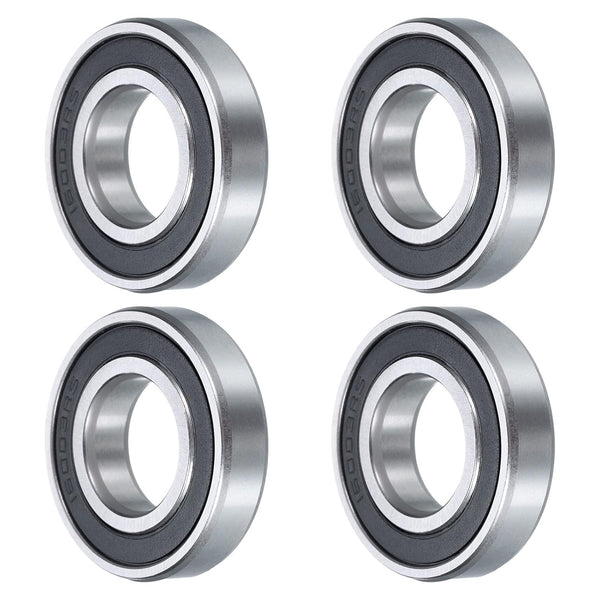uxcell 4 Pcs Deep Groove Ball Bearing, 16003-2RS, 17mm x 35mm x 8mm, High Carbon Chrome Steel Z0 Double Rubber Sealed