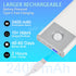 FLAMWILD 2400mAh 160lm Closet Counter Safe(7.8in, 2 Pack) Under Cabinet Lighting, Motion Sensor Light Indoor