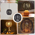 BENECREAT Small Boho Shades Replacement, Black Paper Cord Lampshade Woven Pendant Light Covers Retro Lampshade