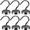 6 Pack Black Metal Magnetic Hooks 40lb+ Heavy Duty Strong Magnets for Cruise Ship Walls, Hanging, Tool, Kitchen