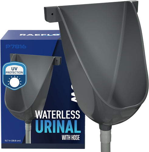 Waterless Urinal with Hose - UV Resistant Outside Urinal, Outdoor Plastic Urinals,