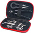 DIY Tool Kit, 9 in 1 Tweezers, Pliers, Screwdriver, Steel Brush with Zipper Case for Home and Jewelry Repairs