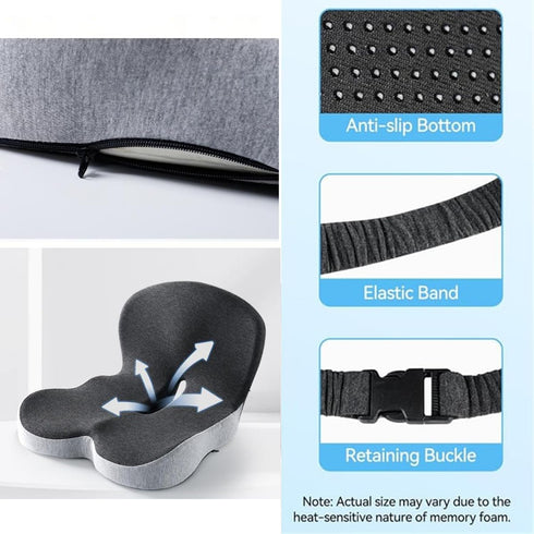 HGwez 2025 10 New Back and Seat Cushion, Styles Memory Foam L-Shaped Integrated Seat Cushions, Office Chair Cushion