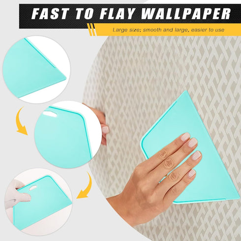 WRAPXERPT Wallpaper Smoothing Tool Kit for Peel and Stick Wallpaper Hanging and Vinyl Backsplash Tile