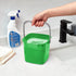 8 3 Irenare Pcs Sanitizing Bucket Quart Cleaning Pail Small Detergent Square, Spout and Handle Plastic Utility