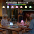 2 IP44 uuffoo Pcs Mini Shower Lamp Rechargeable Table Lamp, Cordless Desk Lamps Bathroom Lamp Touch Warm White and RGB
