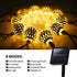 33FT 100LED 8 Solar String Lights Outdoor Waterproof,Globe Solar Fairy Lights Outdoor with Modes,Moroccan String Lights