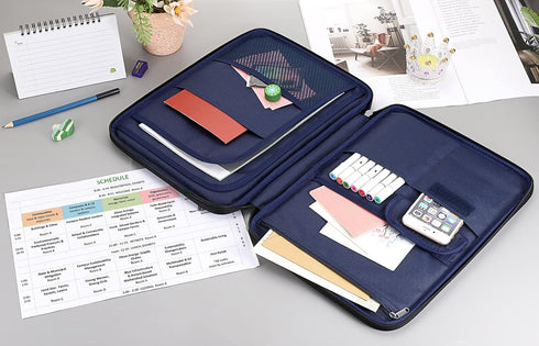 BTSKY New Universal A4 Document Bags Portfolio Organizer - Waterproof Travel Gear Organizer for iPads, Notebooks