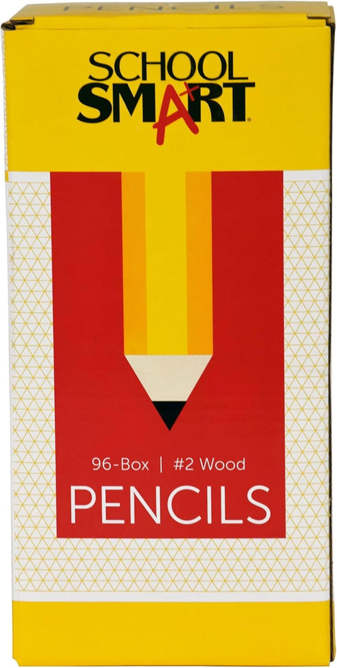 School Smart Hexagonal Pencil, No. 2, Pack of 96 - 083275