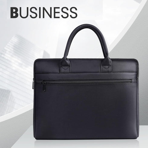 Waterproof Oxford Document Bag, Briefcase for Men, File Tote Bag for Carrying Paper Files, Black