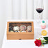 NEKSUNBAK 50PCS 10x7x2.5 inches Brown Chocolate Covered Strawberries Boxes with Display Window, Sweet Treat Boxes