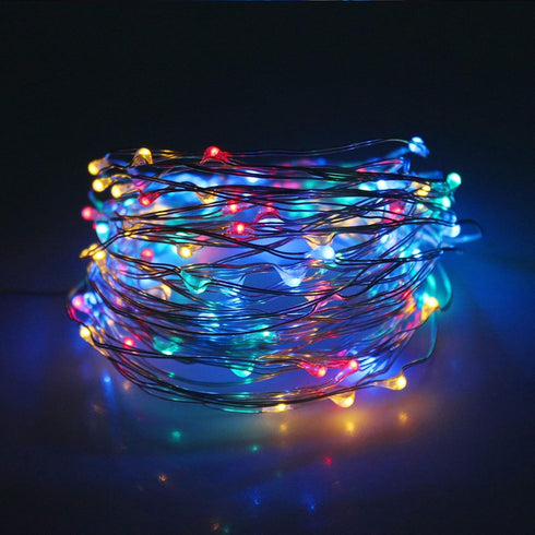 Dazzle Bright Fairy Lights, 20 FT 60 LED Silver Wire Waterproof Battery Operated String Lights for Indoor Outdoor Decor