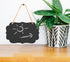 Kamehame Set of 4 Hanging Chalkboard Signs - Small 6.1x4.2 Acrylic Blackboard with Jute String for Memo Message Board