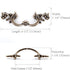 JETLAND 6-Pack, 2-1/2" PW1619AS64 French Provincial Drawer Pulls - Iron Scratches, Hole Centers, Vintage Shabby Chic