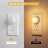 TOSZMOK 2-Pack, 3000K, Plug in Night Light LED Night Lights Plug into Wall with Dusk to Dawn Light Sensor, Acrylic