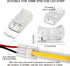 COB LED Strip to Wire Connector 20 Pieces Waterproof LED Adapter Connectors for Solderless LED Light Strip (2 Pin, 10