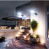 POAHUDT 1200W LED Solar Flood Light Motion Sensor Security Wall Street Yard Outdoor Lamp