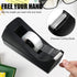 Thenshop 12 Pcs Desk Staplers Tape Dispensers Sets, Black Staplers with Standard Staples and White Tape Holder