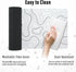 Large Ovenbird Gaming Mouse Pad, Minimalist Topographic Map Desk Mat, Extended XL with Anti-Slip Base, 31.5 x 11.8 in,