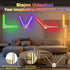 TiInsta 360DIY 3000K-6500K Dimmable Battery Operated Wall Sconce,Wireless Wall Lights with Remote, Rotatable RGB Lamp