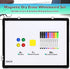 Monthly Calendar Whiteboard 24"x18", Magnetic Dry Erase Cork Board Combination for Office Kitchen Planning