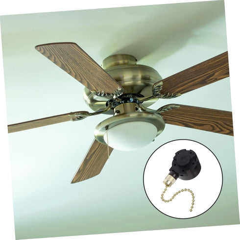 Uonlytech Pull Chain Switch for Ceiling Fans Versatile Replacement for Light Fixtures and Wall Sconces Durable Design