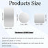LAIFOOSHEN 32pcs Mounts,2.36x1.18in,1.18 x1.18in,Steel Adhesive Metal Plates for Magnetic Metal Plates