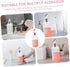 Elegant Glass Mouthwash Dispenser Kit for Kids and Adults - Cup and Toothbrush Holder