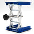 Lab Jack Stand Platform, Mini Scissor Lift 4" x 4", Aluminum Blue, Max. Support 5KG, 145mm Height