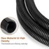 ZhiYo 20FT 1/2” Wire Loom Split Tubing, High Temperature Heat Resistant, Black