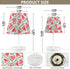Peystean Summer 3 Dimmable Port,11.8" Cute Cut Watermelon Colors LED Table Lamp with USB Linen Shade Bedside Nightstand