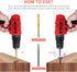 Set, 37# 6542 (18-Pieces) Screw Extractor Cr-Mo & HSS Steel Cobalt Left-Hand Drill Bit, Easy Out Broken Bolt Remover