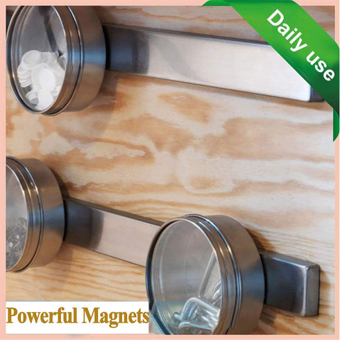 UCINNOVATE Neodymium Magnets, 8 Pack Strong Rare Earth Magnets with Adhesive Backing, Heavy Duty 60 x 3mm