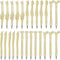 Maydahui 25 Pcs Bone Ballpoint Pen, Creative Novelty Pens, Black Ink for Halloween Artist Nurse School Office