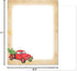 Pack 75 Paper Frenzy Truck with Tree Christmas Holiday Letterhead Paper