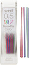 Uni Mechanical Pencil Lead NanoDia Color Assorted 0.5mm 20 Leads