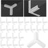 24 Pcs 3 Way Corners for Drywall, Anti Crack Reinforced Corner Bead for Wall Crack Repair Tool